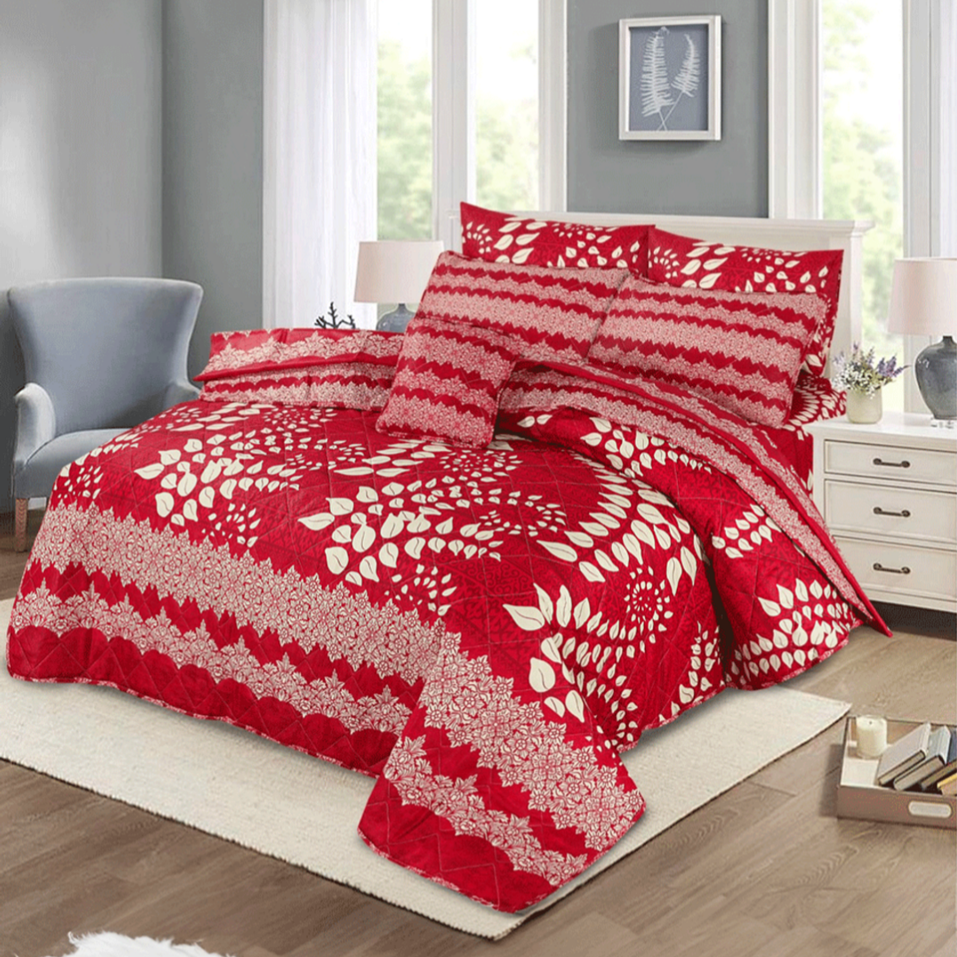 6pcs SUMMER COMFORTER SET - Crimson Aara