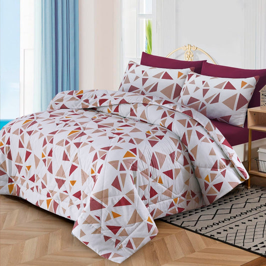 6pcs SUMMER COMFORTER SET - Reddish Tukri