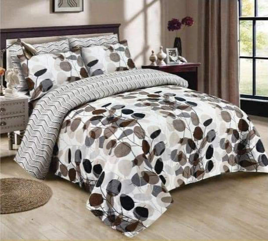 6pcs SUMMER COMFORTER SET - Coffee