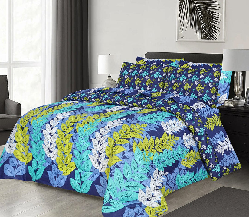 6pcs SUMMER COMFORTER SET - Blue Stone