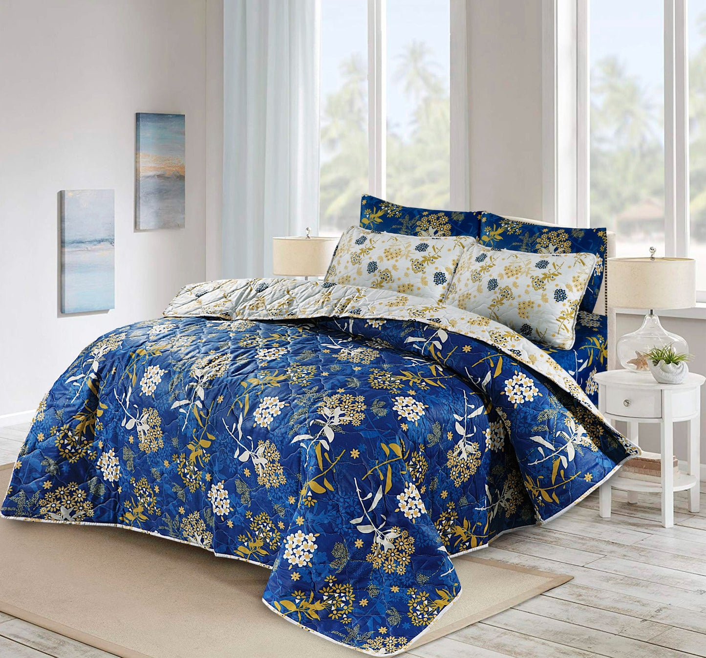 6pcs SUMMER COMFORTER SET - Anastasia Sky