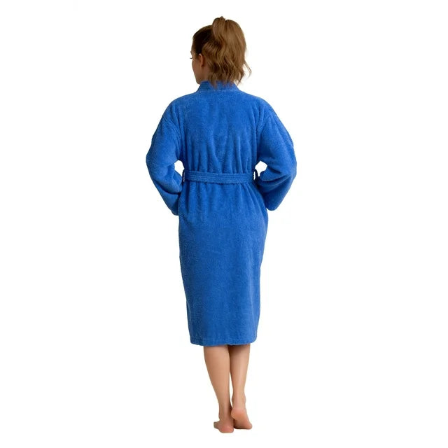 Luxury Bath Robe for Men and Women - Blue