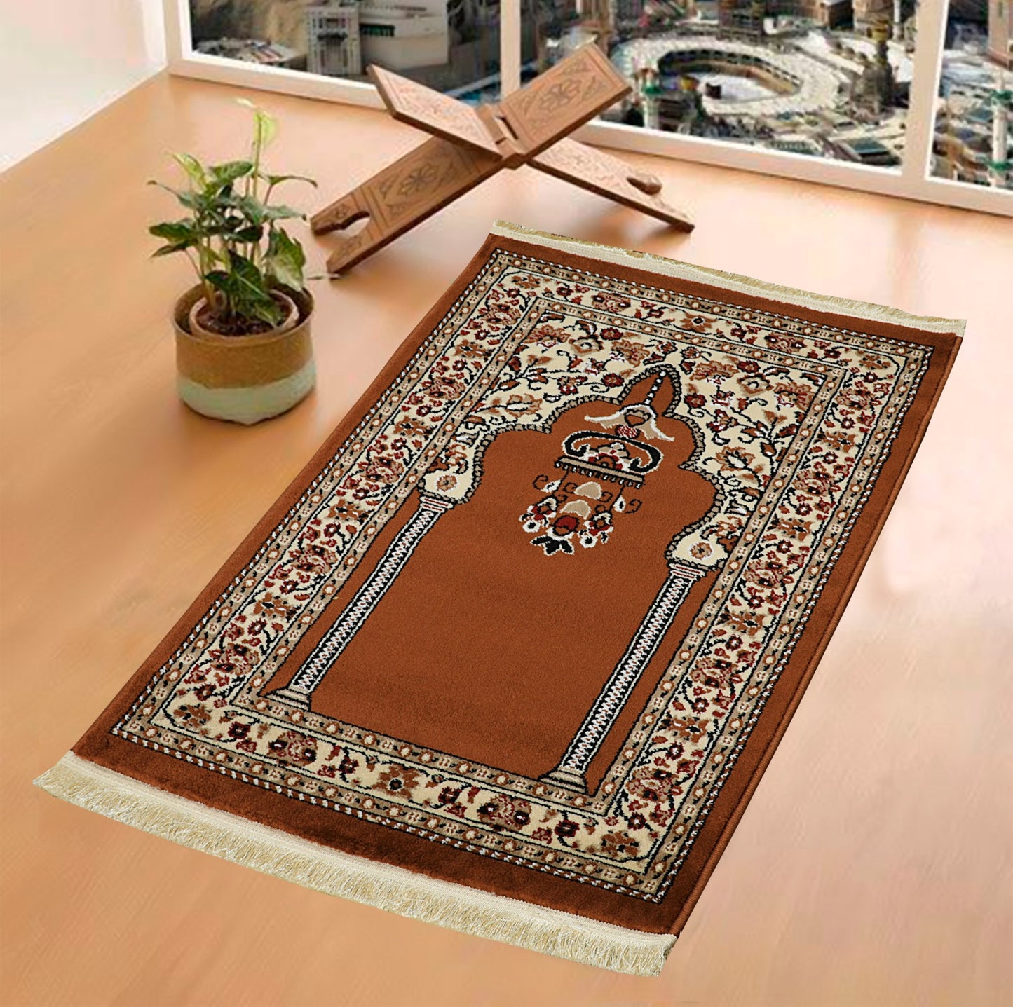 Soft And Fold-able Islamic Prayer Rug