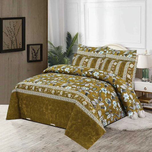 6pcs SUMMER COMFORTER SET - Brown Lillies