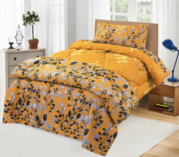 SINGLE BED SHEET - YELLOW TULIP